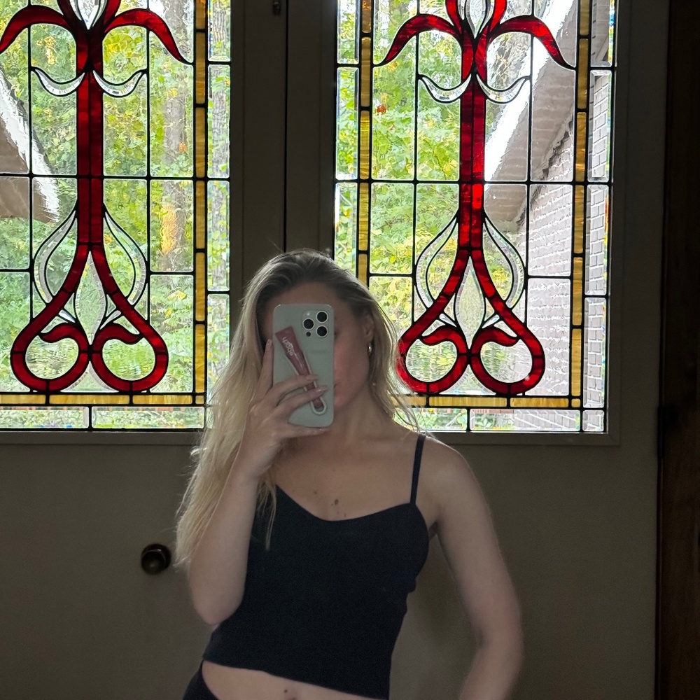 Mini Black Cropped Top